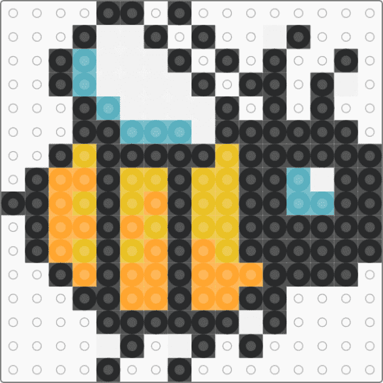 Bee 🐝 - black, cotdbugs, orange, yellow