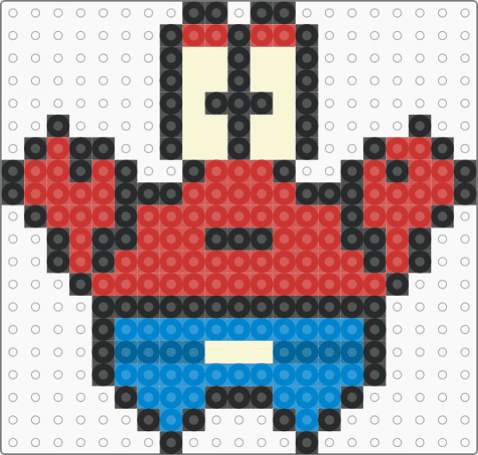 Mr. Krabs - blue, red