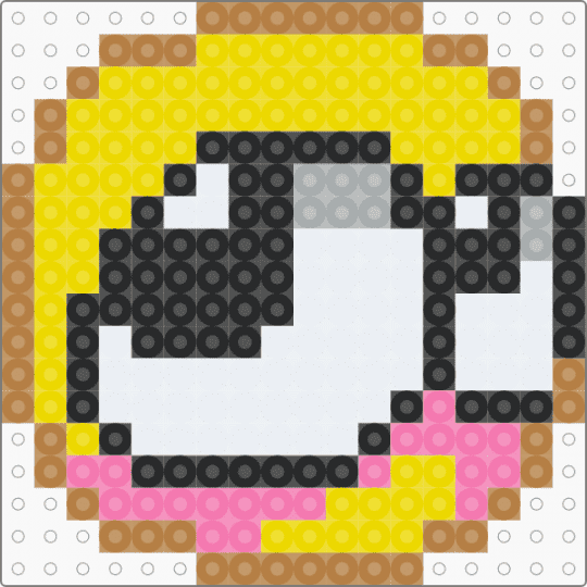 Silly little guy - tan,yellow