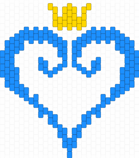 Kingdom Hearts - crown, heart, kh, kingdom hearts, light blue