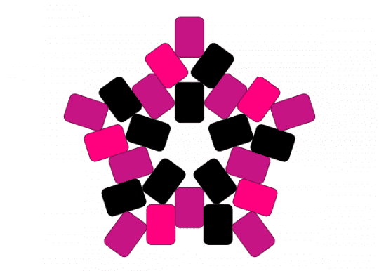 TV girl star (pink) - black, pink