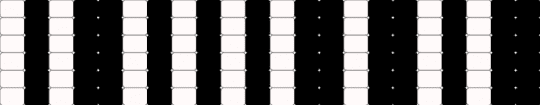 Bar Code Latter Stitch (COTD) - black, cotdbarcodes, white