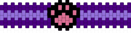 Purple paw cuff (remix) - purple