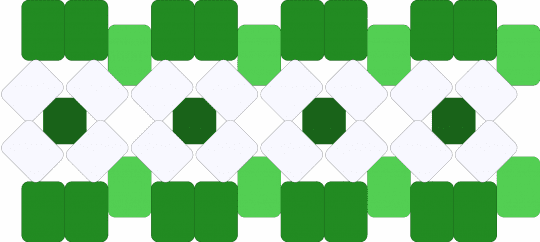 Green mini rotator - green,white