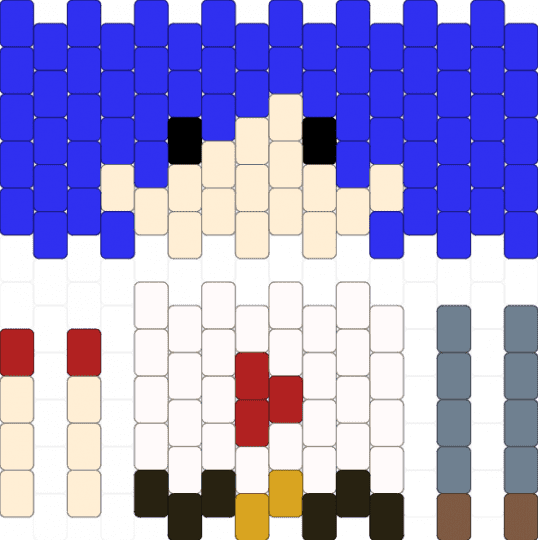 2d doll - beige, gorillaz, purple