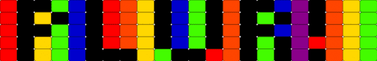 Plur latter stitch - red,green