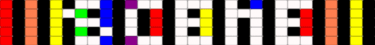 SCENE ladder stitch - cool, cuff, easy, kandiqueenuketsy, orange, rainbow, red, scene, scenecore, white, yellow