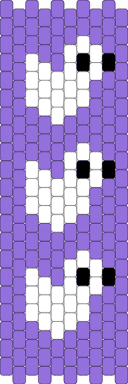 jevil bag side - purple,white