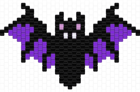 Cute lil bat - black,purple