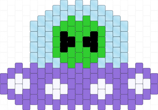 alien & ufo charm! - light blue,purple,alien,ufo,space,spaceship,charm