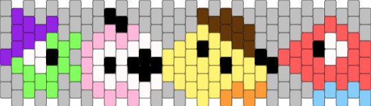 the smile of the friends - yellow,red,beige,smiling friends,alan,charlie,glep,pim
