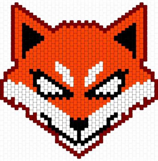 Rascal the Fox Fox logo - red