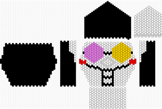Spampton 3d head 5 panel bag - black,white,pink,yellow,spampton,tenna,deltarune,bag