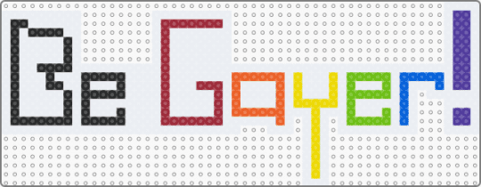 Be Gayer :D - white,red,yellow,purple,colorful,pride,lgbtq,gay