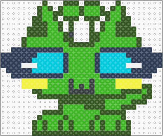 Silly Alien Cat :3 - gold,green,alien,cat,silly,goober,alien cat,scene,space