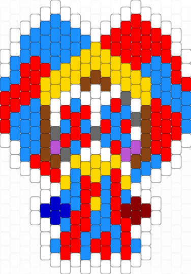 Pomni Tadc Charm - light blue,red,tadc,circus,the amazing digital circus,pomni,jester,keychain,indie