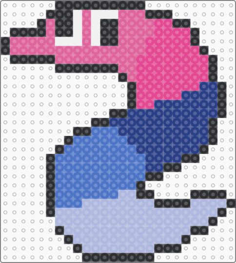 Omnisexual worm on a string - pink,blue,worm,worm on a string,omnisexual,lgbtq,pride