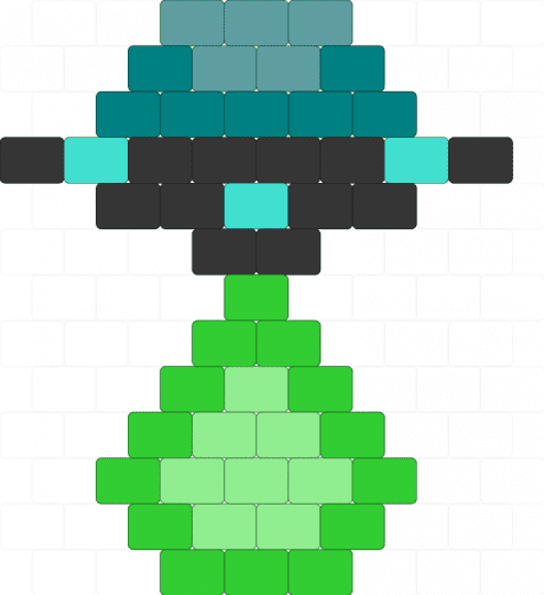 UFO - teal,green