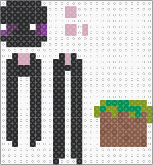 Enderman Hanger - black,pink,tan,minecraft,enderman,mc,videogames