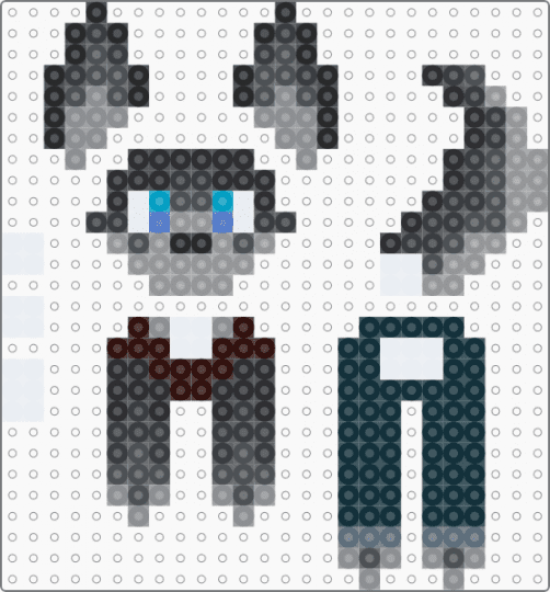 Stitches Hanger (fursona) - black,gray,purple,furry,fursona,canine,dog,dogfursona