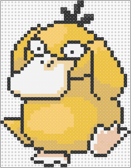 Le psyduck - yellow,orange