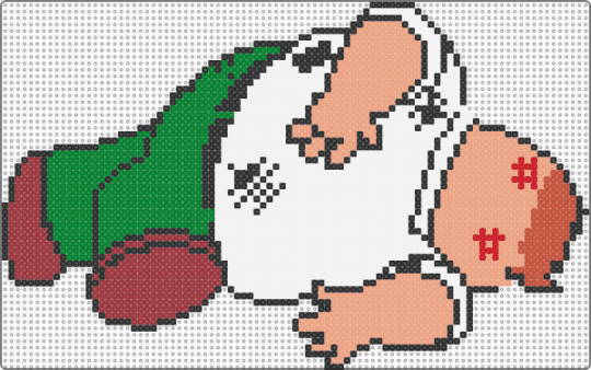 Peter Griffin Death Pose - beige,pete