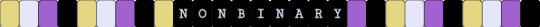 Non binary single - yellow,purple,non binary,single