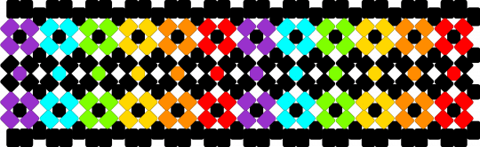 Rainbow and black x base - black,orange,green,purple,colorful,rainbow,x base