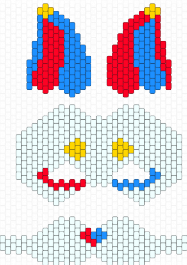 Pomni mask - white,light blue,red,therian,mask,tadc,the amazing digital circus,pomni,blue