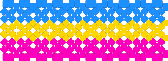 tall pansexual x base - pink,light blue,x base,pan,yellow,blue