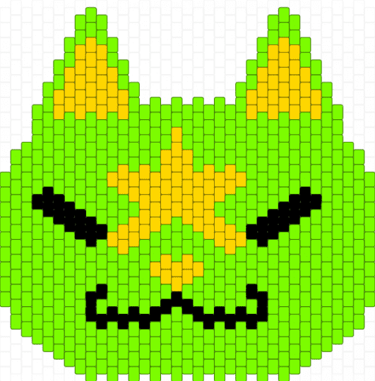 Gnarpy bag front panel - green,gnarpy,yellow,bag,gnarpy bag