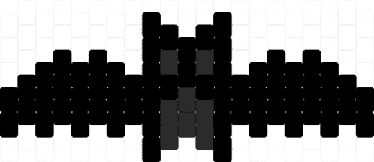 Bat charm :3 - black,night,monochrome,small,silly