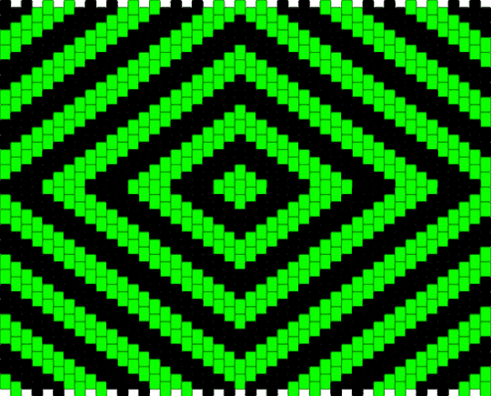 bag front! (green) - black,green,spiral