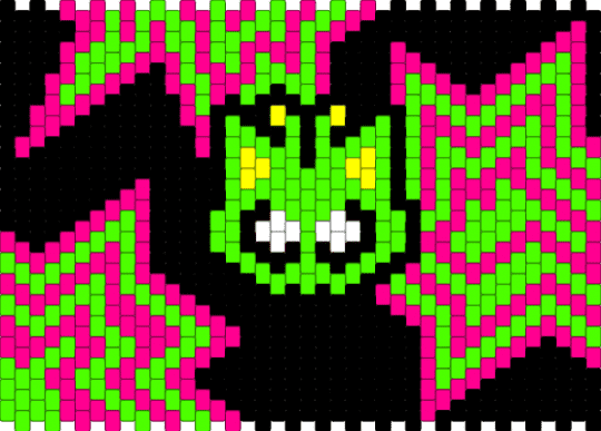 bag front - pink,green