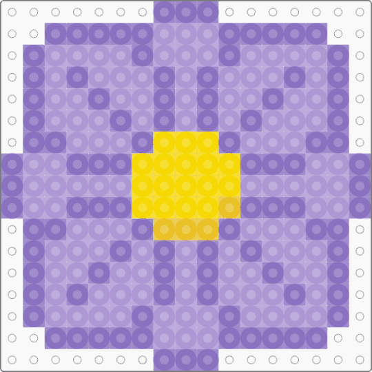 Purple flower - blue, pink