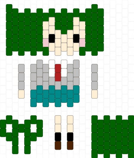Tysu asui - green,beige,tysu,asui,mha,anime,doll