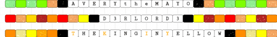 AveryTheMayo, D3rlord3, The King In Yellow - sfawtde/dawtde - white,orange,yellow,sfawtde,dawtde,single bracelet,thekinginyellow,averythemayo,d3rlord3