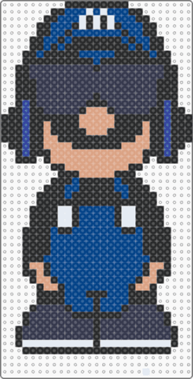 Mario - blue, purple