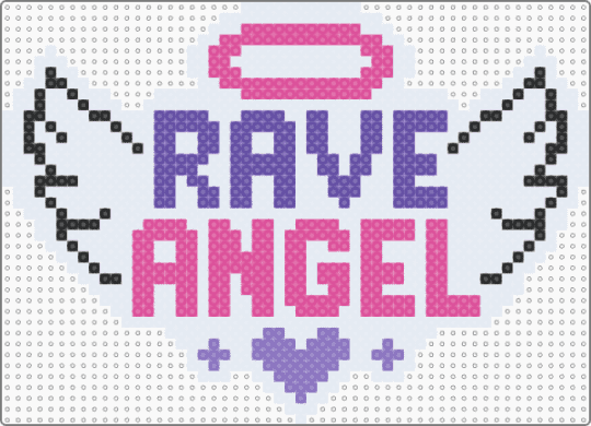 Rave Angel - pink, purple, white