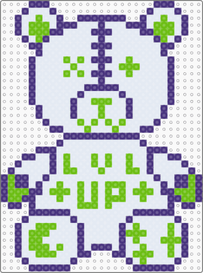 Level Up Bear - purple,green