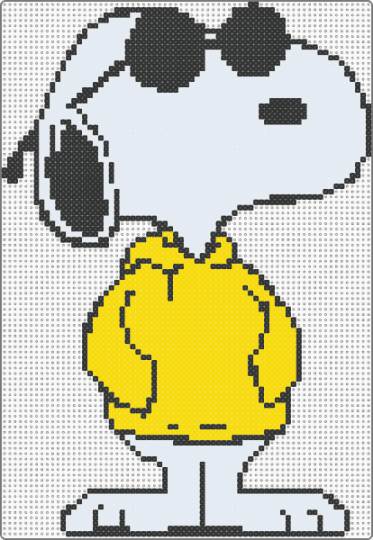 Snoopy - white, yellow