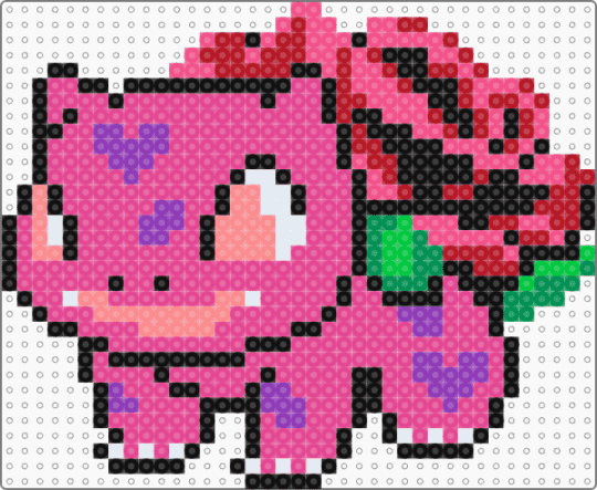 Bulbasaur, rose - pink