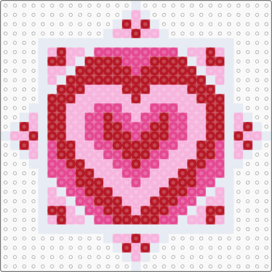 Heart Flowstar - pink,red