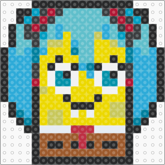 Spongebob Hatsune Miku - light blue,teal,yellow,spongebob,hatsune miku,miku,squarepants,spongebob squarepants