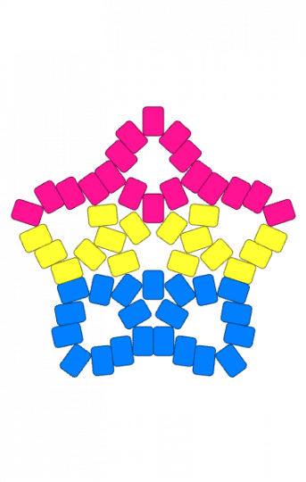 PAN STAR!1!!!!!111 - blue, pink