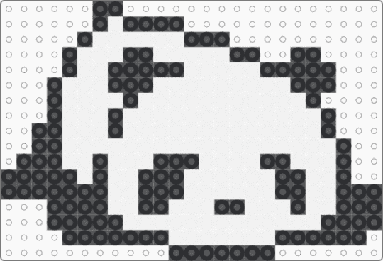 Panda 1 - black, white