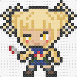 Toga Himiko Template 1 - himiko toga,my hero academia,character,anime,blonde,chibi,yellow