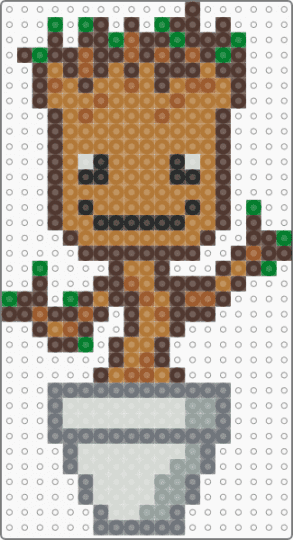 Baby Groot - tan,brown