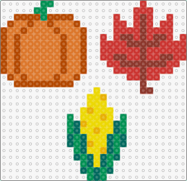 Fall Patterns 1 - fall,pumpkin,leaf,corn,autumn,festive,orange,red,yellow,green