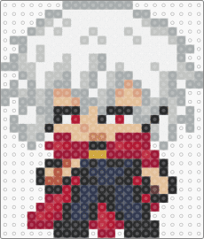 Shigaraki Template 3 - shigaraki tomura,my hero academia,mha,anime,manga,chibi,character,blue,red,white,tan